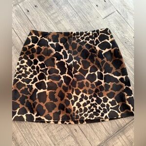 Portfolio Animal Print Mini Skirt, see description.